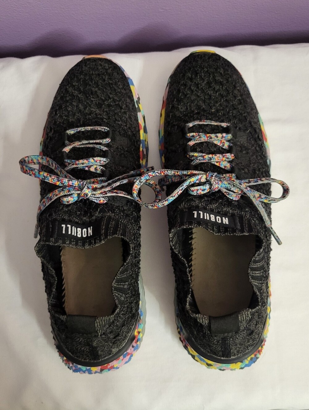 Colorful NOBULL Wild Runners All Day Knit Sneakers Slip-on Shoes Unisex Mens 8.5 - Picture 10 of 14